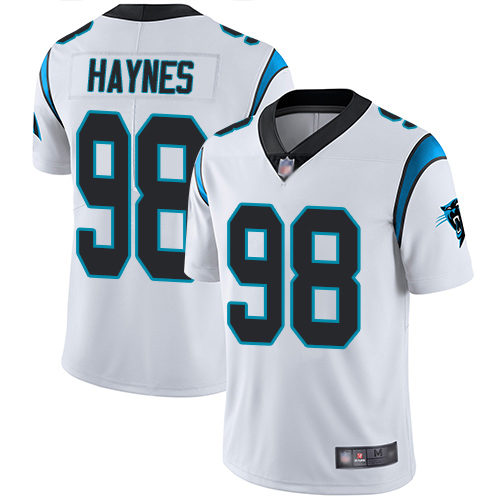 Carolina Panthers Limited White Men Marquis Haynes Road Jersey NFL Football 98 Vapor Untouchable